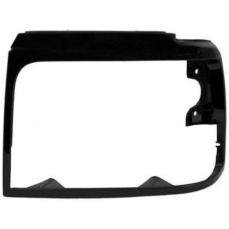 Sherman Parts Left Hand Headlamp Door for 1992-1998 Ford Pickup, Black SHE578-95BL